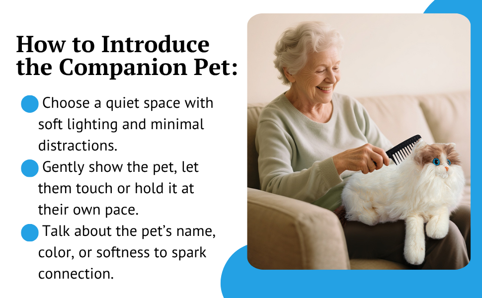 Assistex Therapy Cat Plush for Seniors with Dementia – Realistic Stuffed Animal Companion for Alzheimer’s, Memory Loss, Elderly Comfort – Soft, Calming, Lifelike Cat Toy