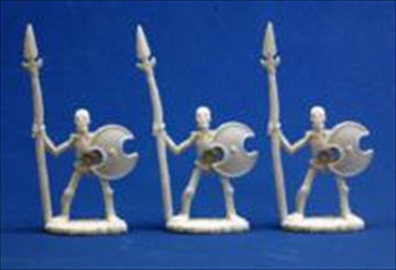 Reaper Miniatures 77001 Bones - Skeletal Spearmen Set Of 3