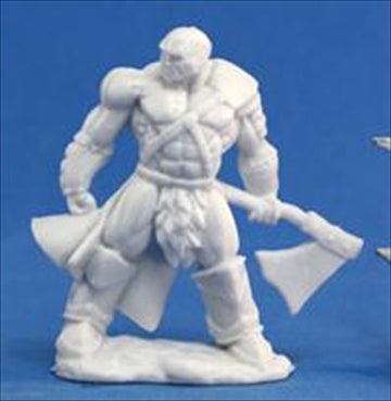 Reaper 77047: Goldar, Male Barbarian - Dark Heaven Bones Plastic Miniature