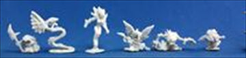 Reaper 77196: Familiars 2 (6) Dark Heaven Bones Plastic Miniatures