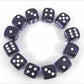 23607 16 Mm Purple With White Translucent D6 Dice Set Of 12