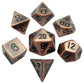 Metallic Dice Games Lic007 16 Mm Antique Copper Metal Dice  Set Of 7