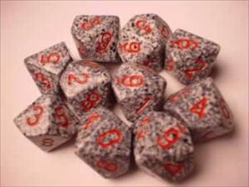 Chessex Manufacturing 25120 Granite Speckled - Ten Sided Die D10