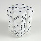 212 Main 25601 Opaque White With Black - 16 Mm Six Sided Dice Set Of 12