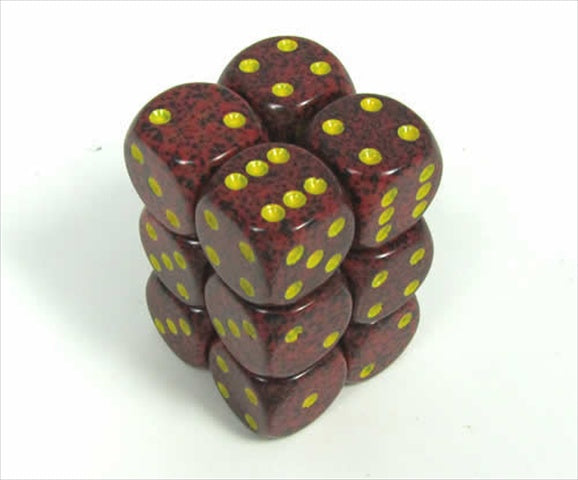 Chessex Manufacturing 25723 Mercury Speckled - 6 Sided 16 Mm Dice Set Of 12