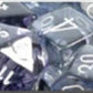 Chessex Manufacturing 27408 Nebula Polyhedral Black With White Dice Set Of 7