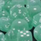 chessex Manufacturing 27605 16 mm Teal With White Numbering D6 Dice Set Of 12