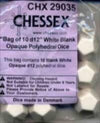 chessex Manufacturing 29035 Opaque Blank White D12 Bag Set Of 10