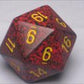 Chessex Manufacturing Xs2079 Mercury Speckled Single Jumbo 34 Mm D20 Dice Set