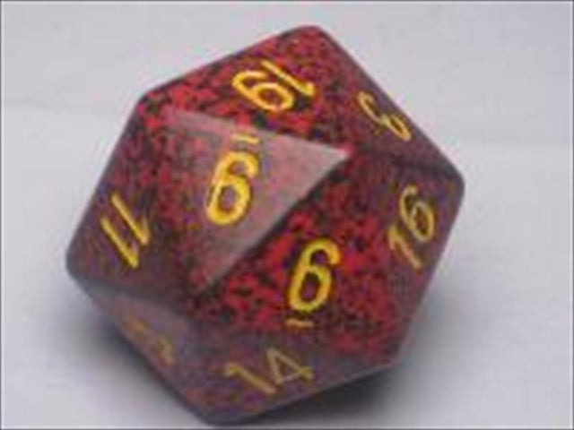 Chessex Manufacturing Xs2079 Mercury Speckled Single Jumbo 34 Mm D20 Dice Set