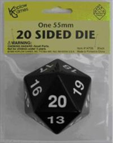 Koplow 14796 D20 Single 55 mm Countdown Black Bagged
