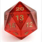 Koplow 17970 55 Mm Ruby Gold Countdown D20 Transparent