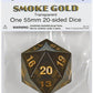 Koplow 18674 55 mm Smoke Gold Countdown D20 Transparent