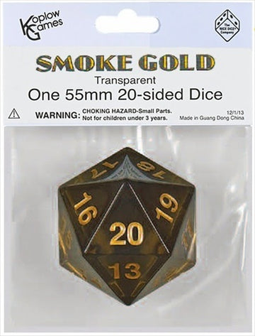 Koplow 18674 55 mm Smoke Gold Countdown D20 Transparent