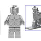 Cosmic Silver Heroine Custom Minifig – Female Space Surfer with Board (Fan-Made)