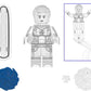 Invisible Woman Custom Minifig