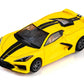 AFX Corvette C8 HO Slot Car (Accelerate Yellow) (LWB) (Mega G+) 22013