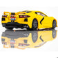 AFX Corvette C8 HO Slot Car (Accelerate Yellow) (LWB) (Mega G+) 22013