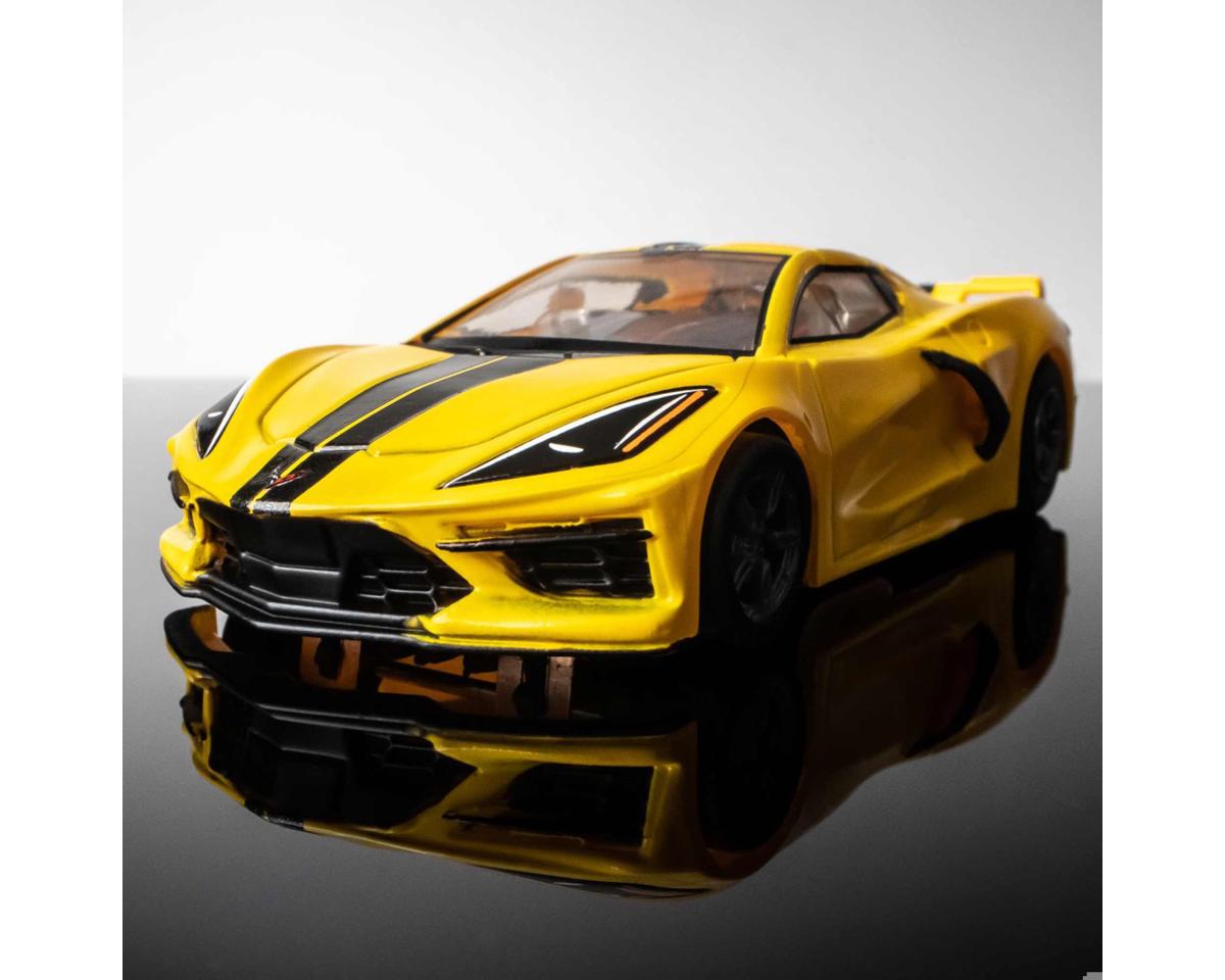 AFX Corvette C8 HO Slot Car (Accelerate Yellow) (LWB) (Mega G+) 22013