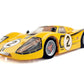 AFX Collector Series 1967 Ford GT40 Mk IV Le Mans #2 HO Slot Car (Yellow) (SWB) (Mega G+) 22014
