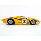 AFX Collector Series 1967 Ford GT40 Mk IV Le Mans #2 HO Slot Car (Yellow) (SWB) (Mega G+) 22014