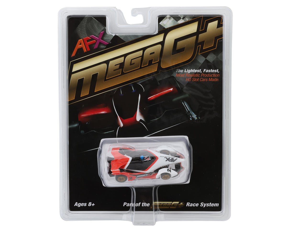 AFX Formula N HO Slot Car (White/Black/Red) (LWB) (Mega G+) 22015