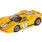 AFX Collector Series 1967 Ford GT40 Mk IV Sebring #1 HO Slot Car (Yellow) (SWB) (Mega G+) 22025