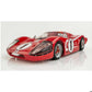 AFX Collector Series Ford GT40 Mk IV Le Mans #1 HO Slot Car (Red) (SWB) (Mega G+) 22042