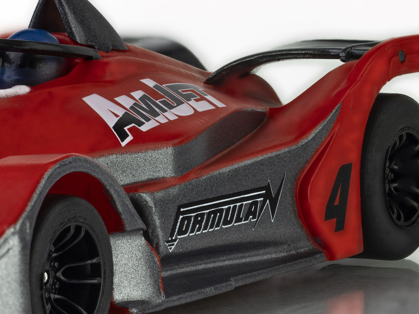 AFX Racing Formula N #4 Red/Gray HO Scale Slot Car 22066