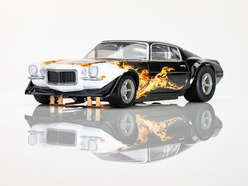 AFX Collector Series Camaro 1970 HO Slot Car (Black Wildfire) (LWB) (Mega G+) 22073