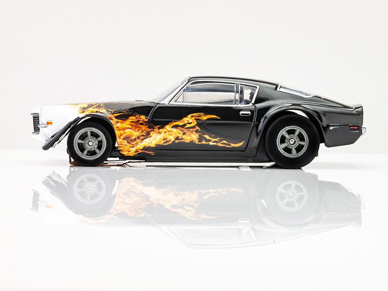 AFX Collector Series Camaro 1970 HO Slot Car (Black Wildfire) (LWB) (Mega G+) 22073