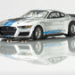 AFX Racing 2022 Mustang GT500KR, Silver/ Blue HO Scale Slot Car 22099