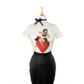 All My Love Fitted Tee in Ivory 3XL