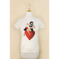 All My Love Fitted Tee in Ivory 3XL