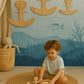 The Seaside Anchor – Boho Rattan Wall Hanging for Nurseries, Kids Rooms and Ocean Lovers