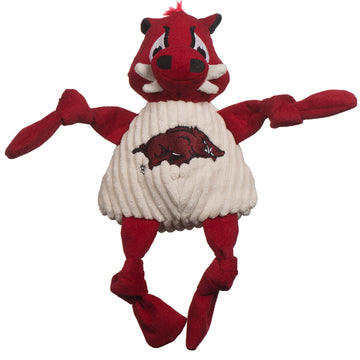 NCAA University of Arkansas, Tusk the Razorback Knottie® Plush Dog Toy