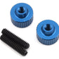 Team Associated Factory Team Blue Aluminum Battery Strap Thumbscrews 2-Pack
