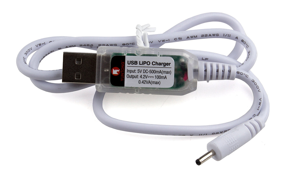 Team Associated SC28 USB Charger Cable for Micro RC Batteries