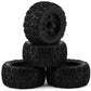 Team Associated Reflex 14MT Monster Truck Pre-Mounted Tires Black Set of 4