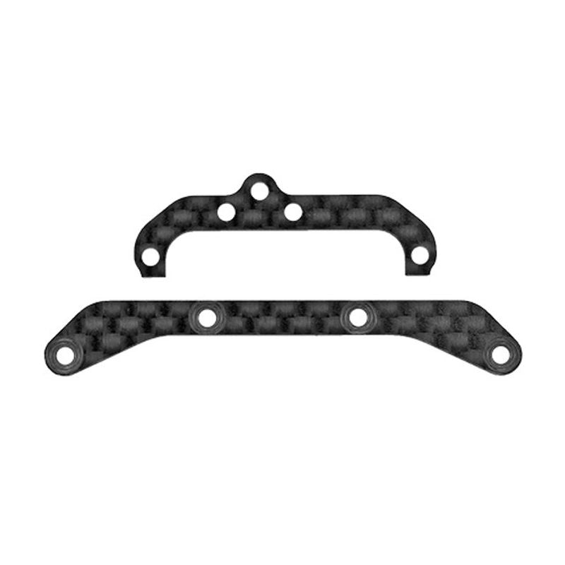 Team Associated RC28R Upper and Lower Pod Plate Set – 1/28 Scale Chassis Replacement