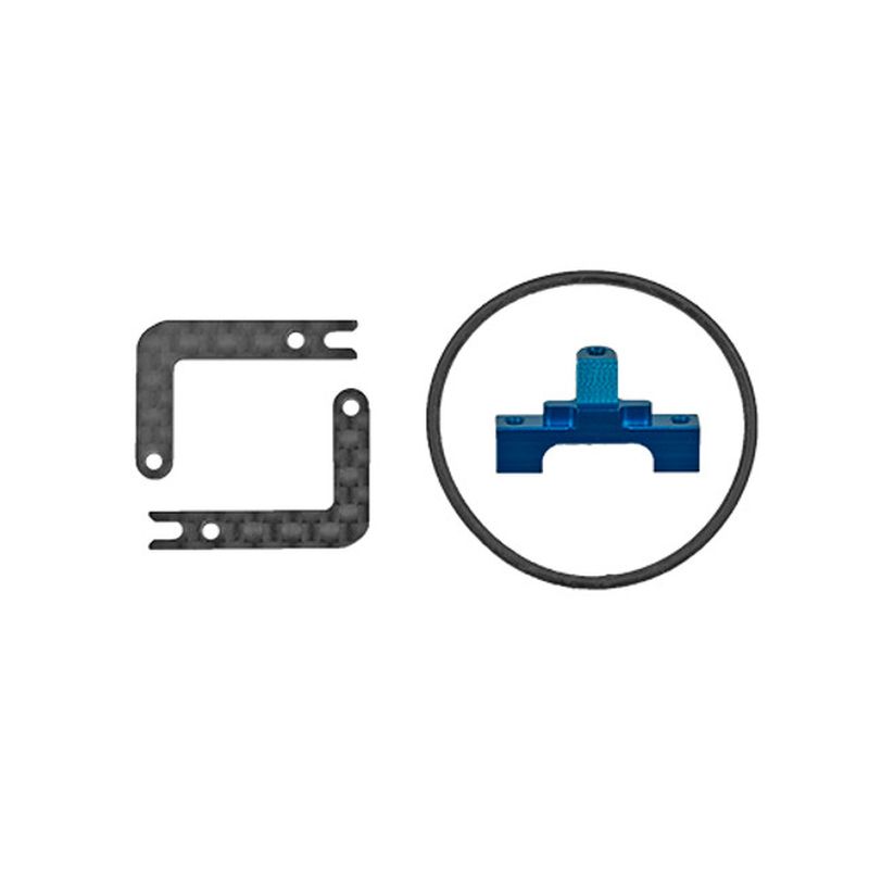 Team Associated RC28R Center Bulkhead and Battery Mount Set – 1/28 Scale Replacement