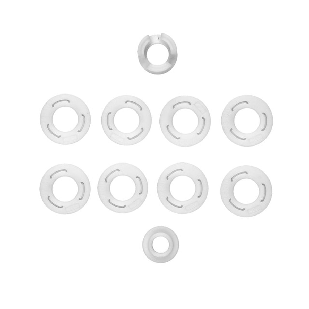 Team Associated RC28R Factory Team White Sidewall Flange Set – 1/28 Scale Replacement