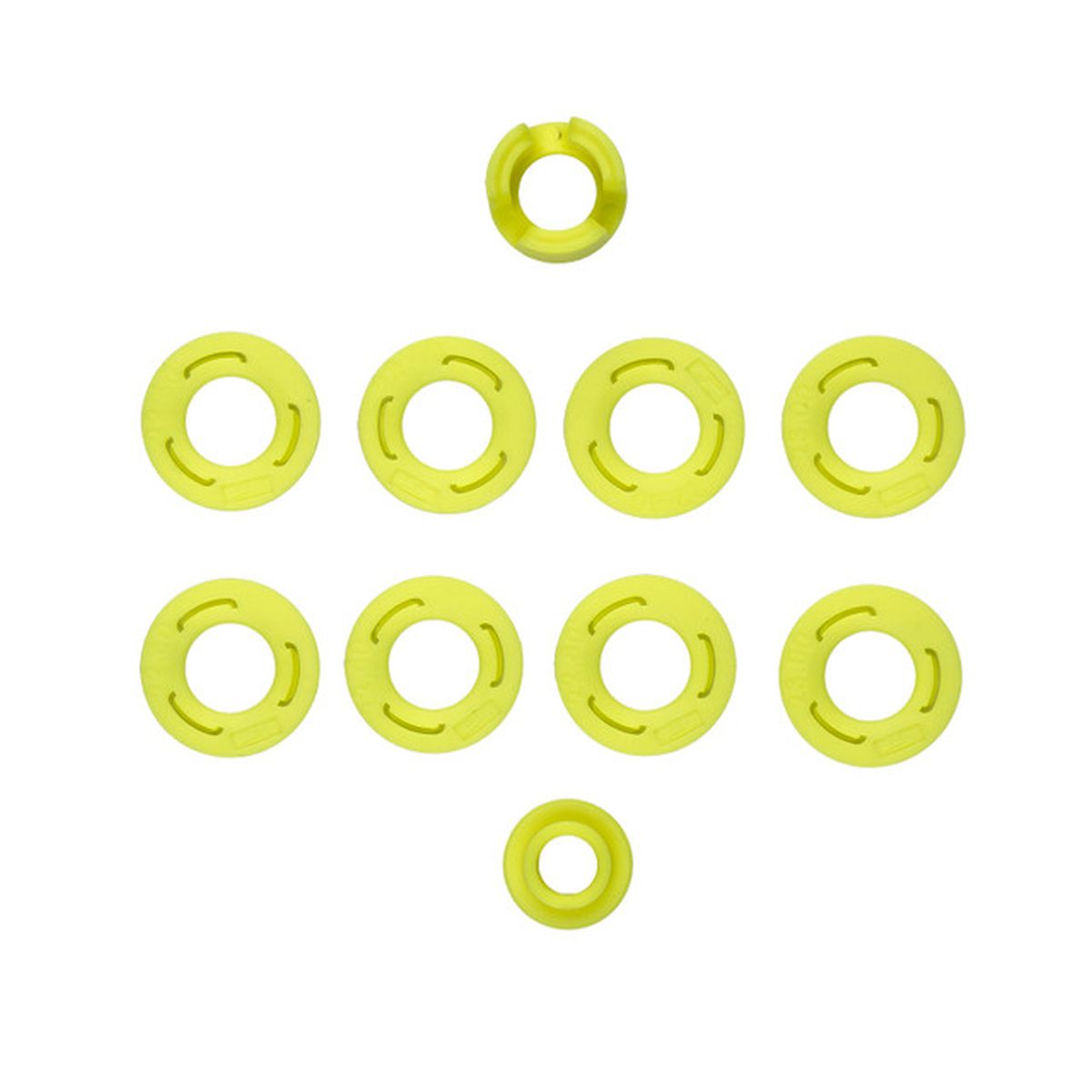 Team Associated RC28R Factory Team Yellow Sidewall Flange Set – 1/28 Scale Upgrade