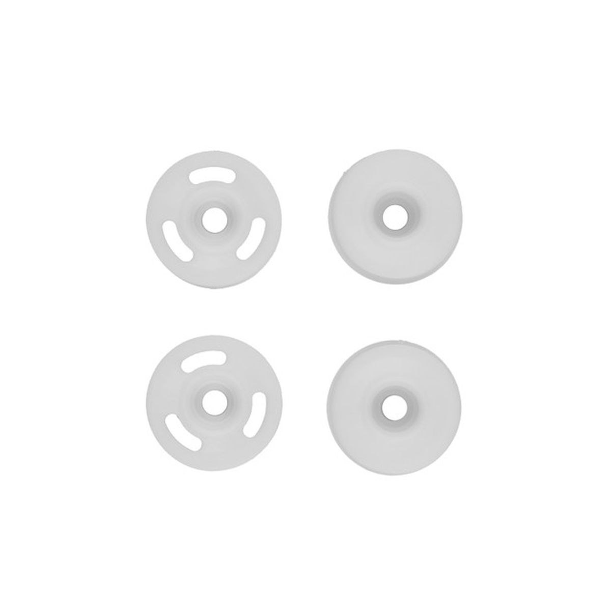 Team Associated RC28R White Wheel Set – 1/28 Scale Replacement