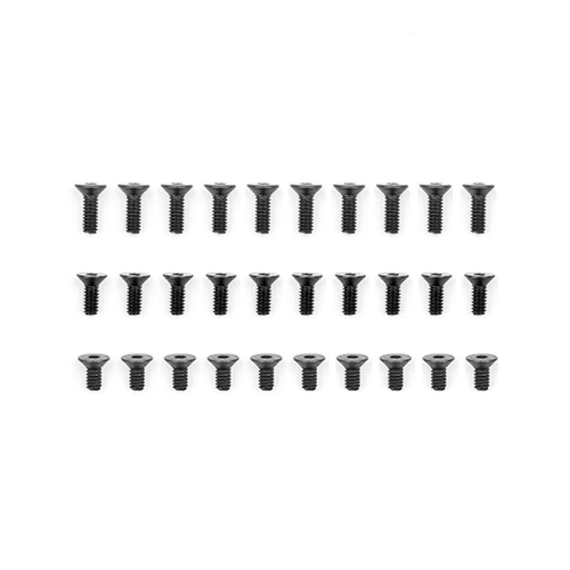 Team Associated M2 Flat Head Cap Screw Hardware Set 30-Piece – Micro Scale Hardware