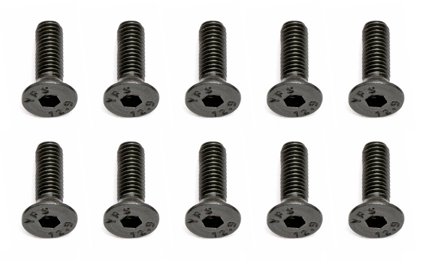 Team Associated M3x10mm Flat Head Hex Screw 10-Pack