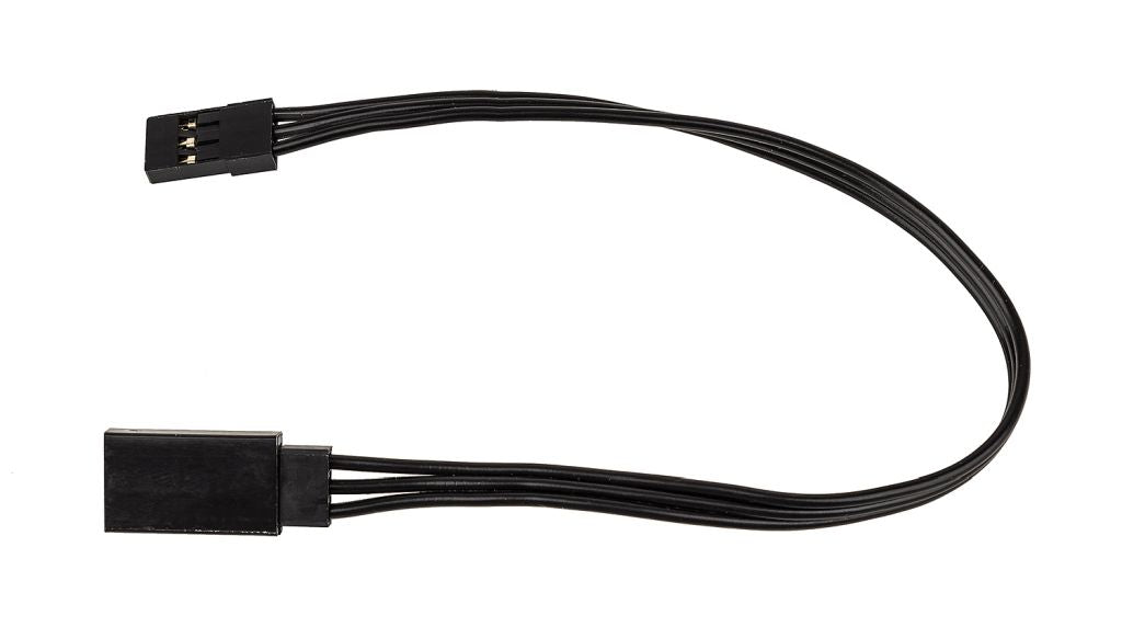 Team Associated 175mm Servo Wire Extension Cable Black 6.89in