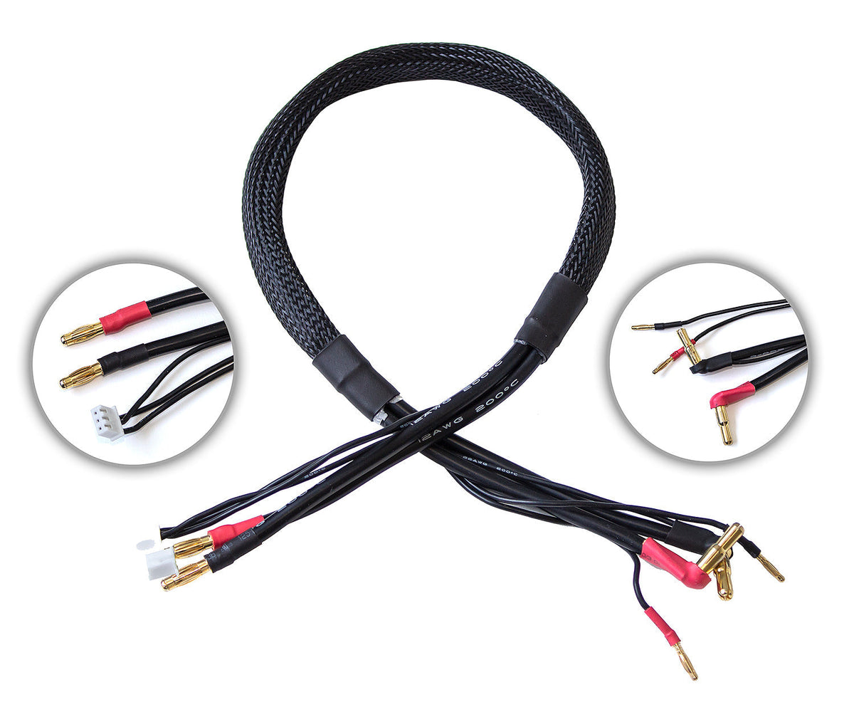 Team Associated Reedy 1-2S Pro Charge Lead 4mm to 5mm Bullet Connectors