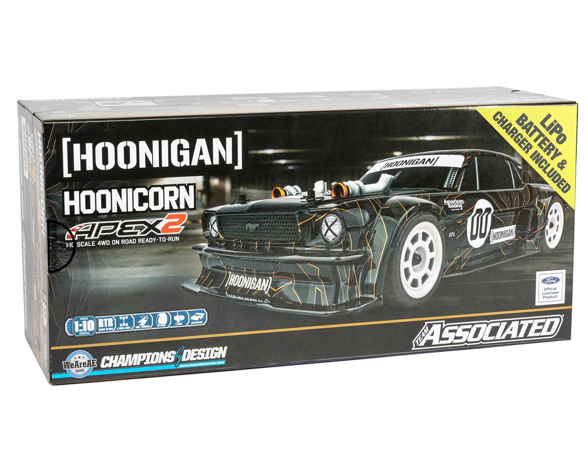Team Associated Apex2 Hoonicorn RTR 1/10 Scale 4WD Electric Touring Car LiPo Combo