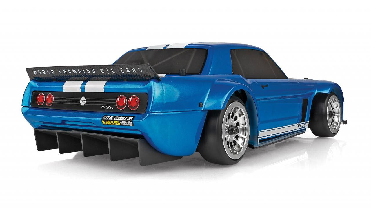 Team Associated DC10 RTR Combo 1/10 Scale Electric Brushless RWD Drift Car with Battery and Charger - Blue